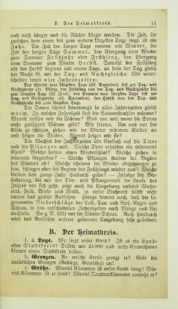 B. Der Heimatkreis