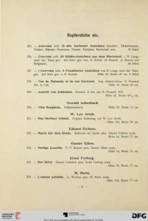 Kupferstiche etc. (Nr. 225-240a)