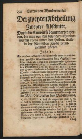 Zweyter Abschnitt, Darin die Einwürfe beantwortet werden, ...