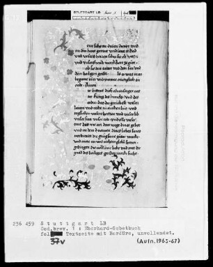 Das Eberhardgebetbuch — ---, Folio 37versoBordüre Textblatt