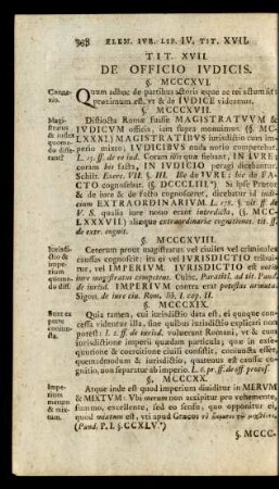 Tit. XVII. De Officio Iudicis