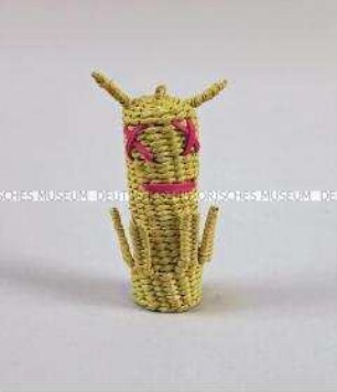 Christbaumschmuck: Gelbe Figur