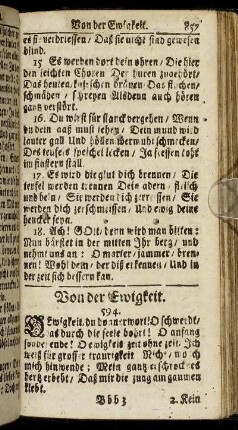 Von der Ewigkeit.
