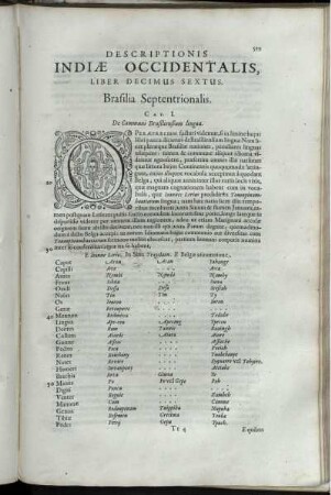 Descriptionis Indiæ Occidentalis, Liber Decimus Sextus. Brasilia Septentrionalis.