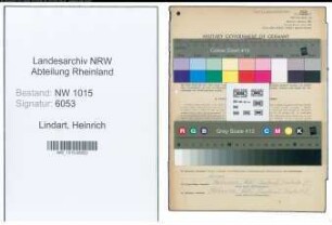 Entnazifizierung Heinrich Lindart , geb. 19.04.1914 (Kaufmann)