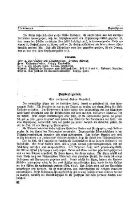 Papierfiguren : Die Werkarbeit