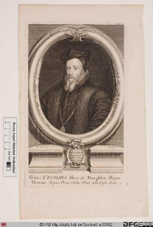 Bildnis William Cecil, 1571 1. Baron Burghley (Burleigh)