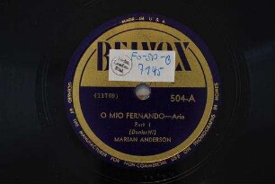 O mio Fernando : Aria; part 1 / (Donizetti)