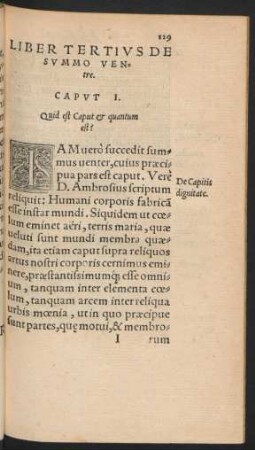 Liber Tertius De Summo Ventre.