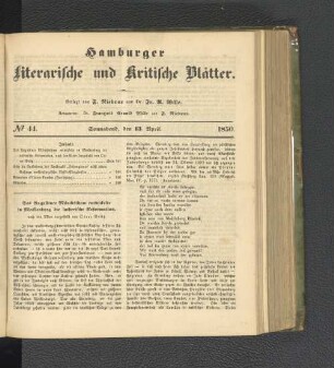 No. 44. 13. April 1850