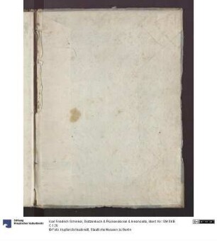 Skizzenbuch & Rückendeckel & Innenseite