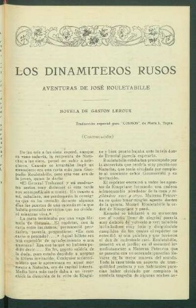 Los dinamiteros rusos [Continuación]