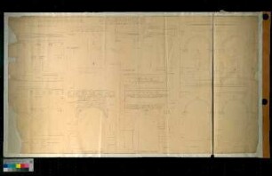 Antike Arkaden im Vergleich: des Marcellustheaters, des Tabularium, des Portikus Pompeius, des Forum Olitorio, des Vivarium, der Porta S. Lorenzo, des Kollosseums