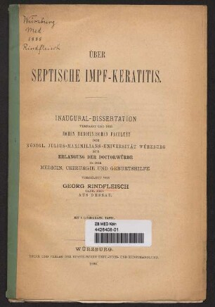 Über septische Impf-Keratitis