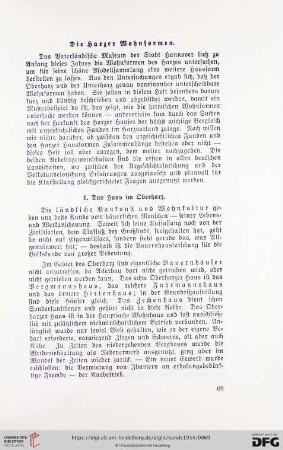 2: Die Harzer Wohnformen