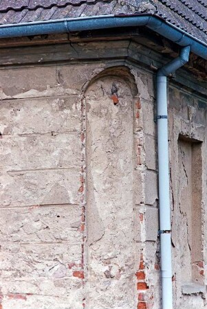 Pasewalk (Mecklenburg-Vorpommern, Kreis Vorpommern-Greifswald): Architekturdetail: Gebäudeecke