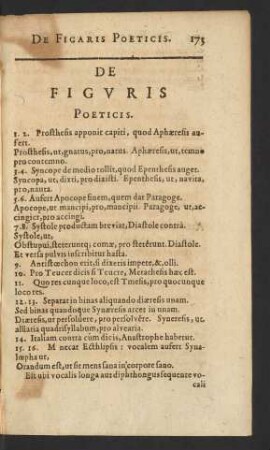 De Figuris. Poeticis.