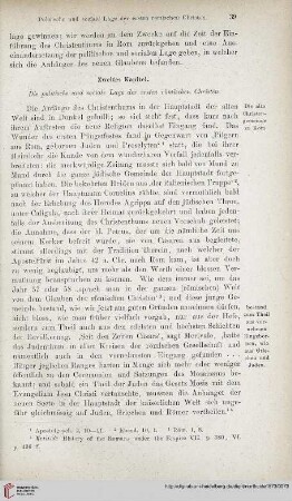 Zweites Kapitel: Die politische und sociale Lage der ersten römischen Christen