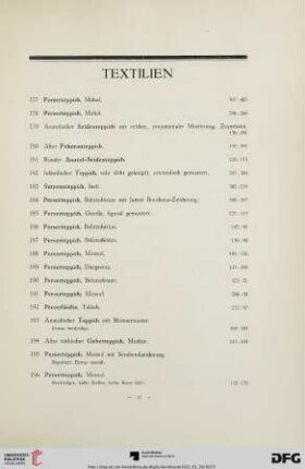 Textilien (Nr. 177-244)