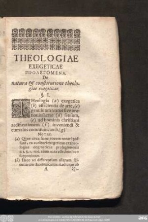 Theologiae Exegeticae ...