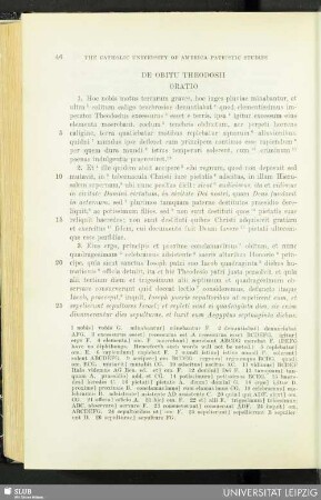 De obitu Theodosii oratio : Latin original and English translation