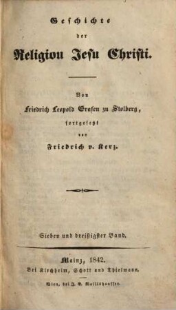 Geschichte der Religion Jesu Christi, 37 = Forts. 24