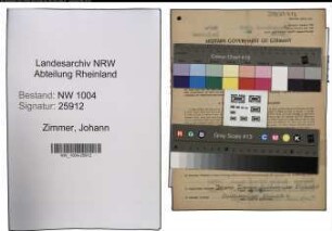 Entnazifizierung Johann Zimmer , geb. 27.02.1899 (Malermeister)