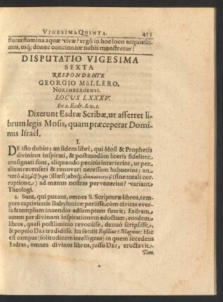 Locus LXXXV.