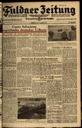Ausgabe vom Mittwoch, den 13. Januar 1943.