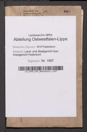 Erblasser: Blinde, Anna Maria, geb. Backhaus: