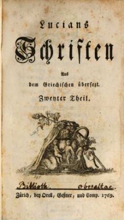 Lucians Schriften, Zweyter Theil