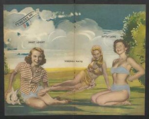 Janet Leight, Virginia Mayo, Betty Lang - [Ilustración]