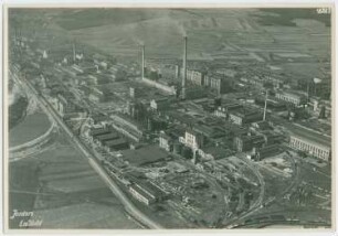 Aktien-Gesellschaft für Anilin-Fabrikation (Agfa), Wolfen: Luftansicht, Gesamtansicht