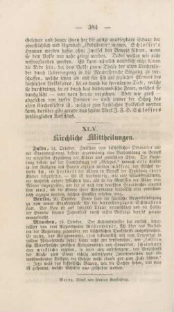 384 Kirchliche Mittheilungen