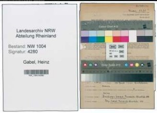 Entnazifizierung Heinz Gabel , geb. 08.10.1921 (Kraftfahrer)