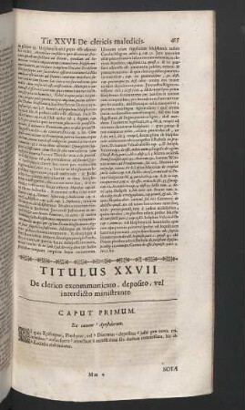 Titulus XXVII.