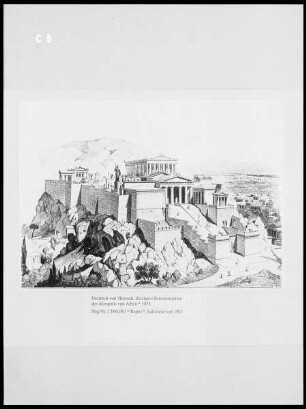 Rekonstruktion der Akropolis von Athen