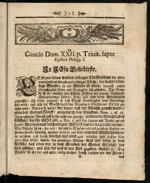 1-10, Concio Dom. XXII. p. Trinit. super Epistol. Philipp. I.