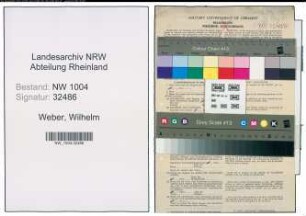 Entnazifizierung Wilhelm Weber , geb. 12.03.1891 (Postbeamter)