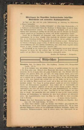 Mitteilungen des Bayerischen Landesverbandes katholischer Waisenhäuser und verwandter Erziehungsanstalten