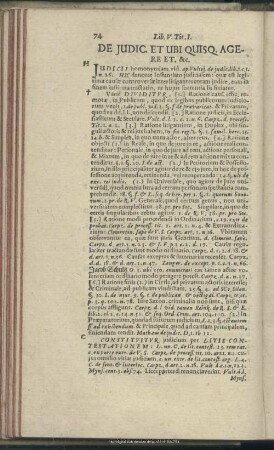 Liber V. De Iudic. Et Ubi Quisq[ue] Agere Et, [et]c.
