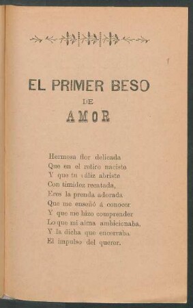 El primer beso de amor