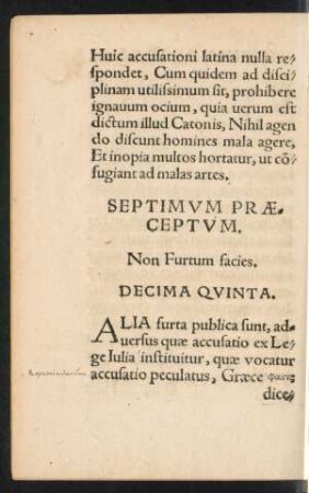 Septimum Praeceptum.