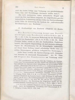 II. Bevollmächtigte zum Bundesrat (Mitglieder der Bundesrates).