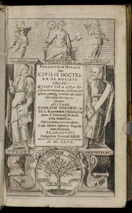 Philosophiae Moralis Sive Civilis Doctrinae De Moribus Libri IV. : Quibus Tota Ista Disciplina non tantum ex Aristotele, sed optimis quibusq[ue] veteribus & recentibus auctoribus fuse explicatur : Cum Indice capitum singulorum librorum
