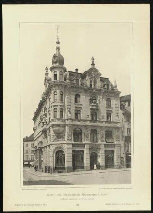 Tafel 63. Wohn- und Geschäftshaus, Marktstrasse 5, Basel. Architekt: Baumeister H. Tamm