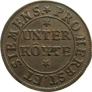 Unterköhte (?) - Wertmarke Saltzw, Julius Halle, 1/2 Korb