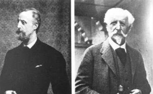 Bad Muskau. Traugott Hermann Graf von Armin (links) 1880, (rechts) 1910, aus: