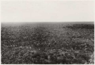 Ausblick vom Tafelberg in Richtung Westen : 24,86 km westlich von Nioaque, Höhe: ca. 460 m