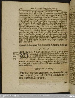 Die sechs und sechtzigste Predigt aus Zach. IX. v. 9.